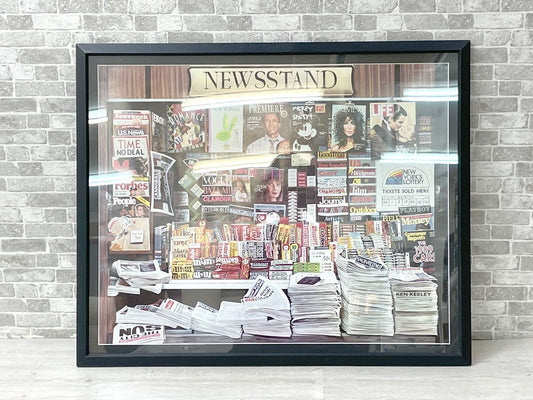 ケン・ケリー KEN KEELEY  ニューススタンド NEWSSTAND ポスター 1992 額装品 アメリカ ●