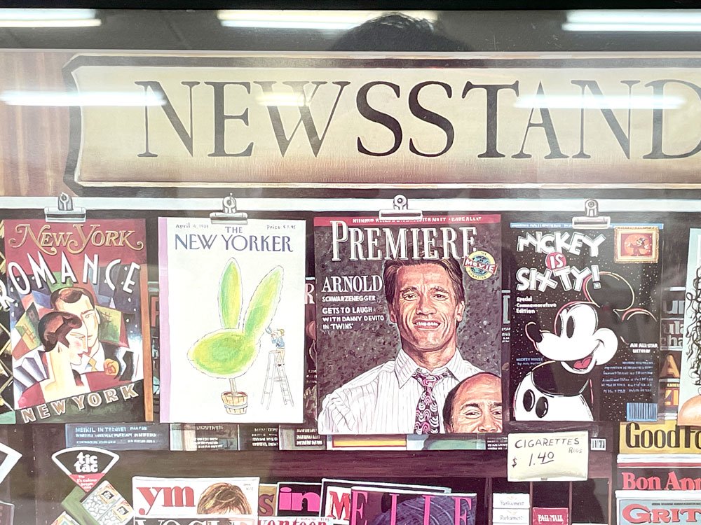 ケン・ケリー KEN KEELEY  ニューススタンド NEWSSTAND ポスター 1992 額装品 アメリカ ●