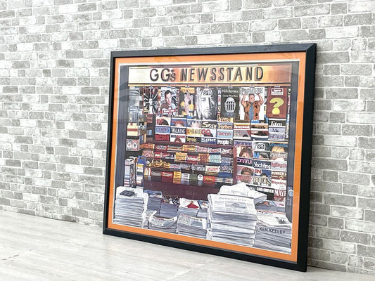 ケン・ケリー KEN KEELEY GG‘s ニューススタンド GG‘s NEWSSTAND ポスター 1994 額装品 アメリカ ●