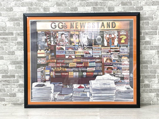 ケン・ケリー KEN KEELEY GG‘s ニューススタンド GG‘s NEWSSTAND ポスター 1994 額装品 アメリカ ●