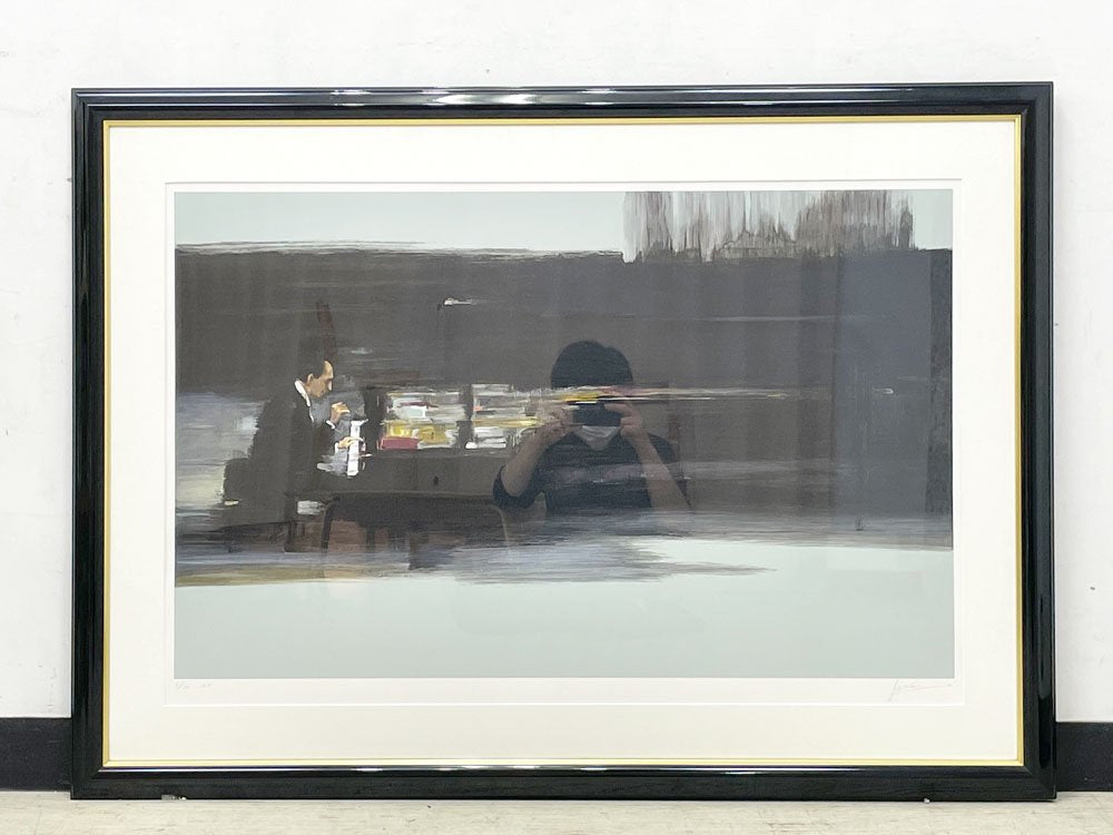 ジン・カム Jin・G・Kam バラード BALLAD リトグラフ 版画 128×92㎝ 額装品 AP 5/30 ●