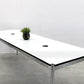 USMハラー USM Haller モジュラーファニチャー Modular Furniture ハラーテーブル ワークデスク W250cm ホワイトラミネート天板 美品 配線孔 〓