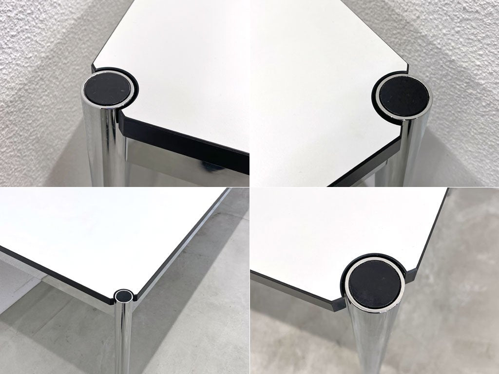 USMハラー USM Haller モジュラーファニチャー Modular Furniture ハラーテーブル ワークデスク W250cm ホワイトラミネート天板 美品 配線孔 〓