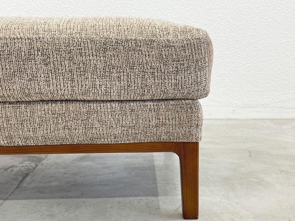 ジャーナルスタンダードファニチャー j.s.F ジェーエフケー JFK オットマン Ottoman スツール Stool カバーリング ベージュ系ファブリック 生産終了モデル 〓