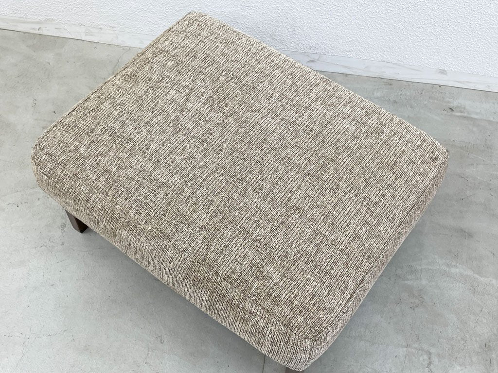 ジャーナルスタンダードファニチャー j.s.F ジェーエフケー JFK オットマン Ottoman スツール Stool カバーリング ベージュ系ファブリック 生産終了モデル 〓