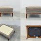 ジャーナルスタンダードファニチャー j.s.F ジェーエフケー JFK オットマン Ottoman スツール Stool カバーリング ベージュ系ファブリック 生産終了モデル 〓