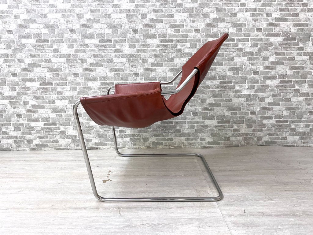 オブジェクト OBJEKTO パウリスターノ アームチェア PAULISTANO ARM CHAIR 本革 パウロ・メンデス・ダ・ロシャ コンランショップ取扱 インダストリアル MoMA ●