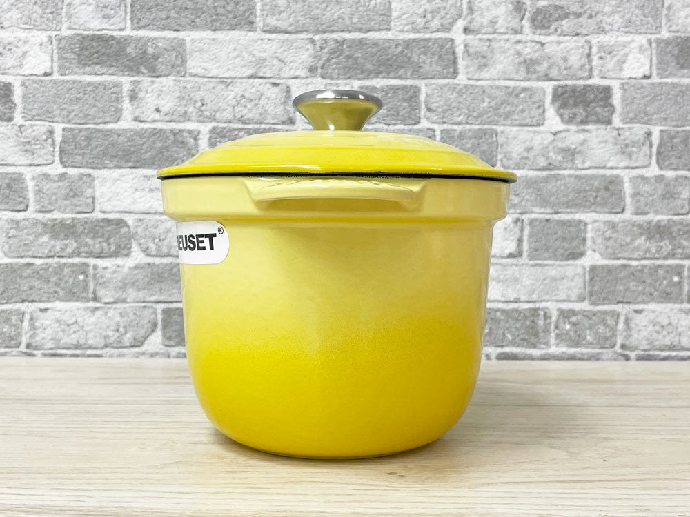 ルクルーゼ Le Creuset ココット エブリィ 18cm ソレイユ 鋳物 鍋 ガス・IH・オーブン対応 箱付き 未使用品 ●