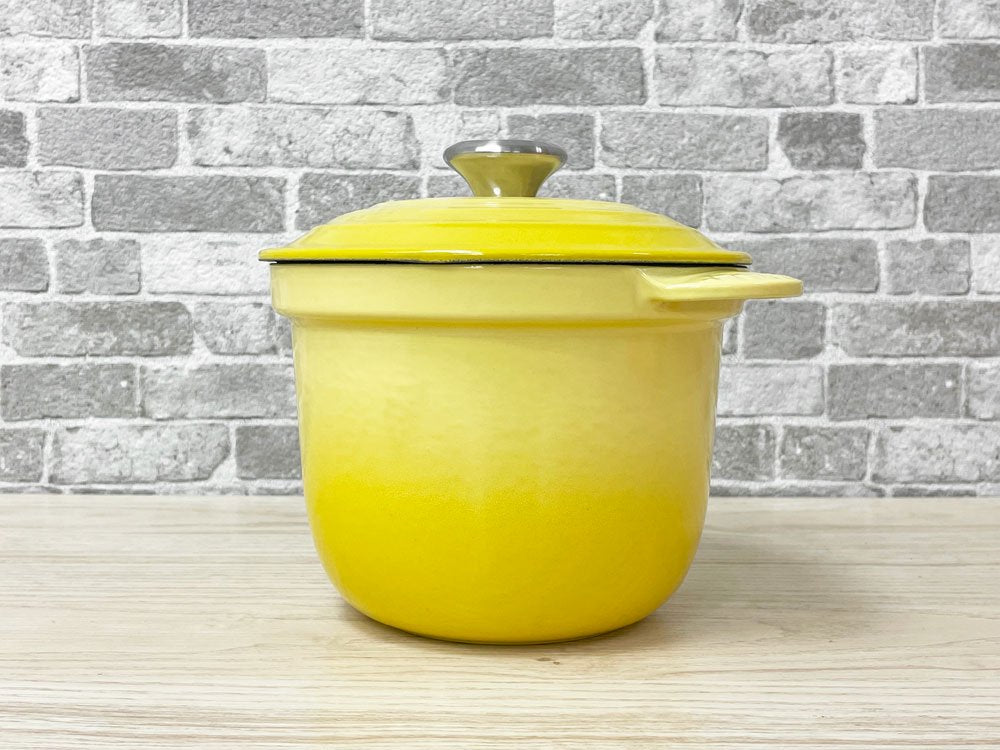 ルクルーゼ Le Creuset ココット エブリィ 18cm ソレイユ 鋳物 鍋 ガス・IH・オーブン対応 箱付き 未使用品 ●