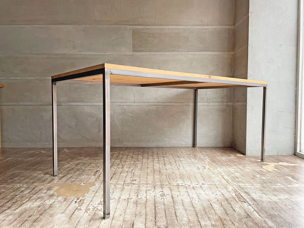 ツールボックス TOOLBOX デスク テーブル レッドパイン材天板 アイアンフレーム オーダーメイド W163 インダストリアルデザイン 工業系 ♪