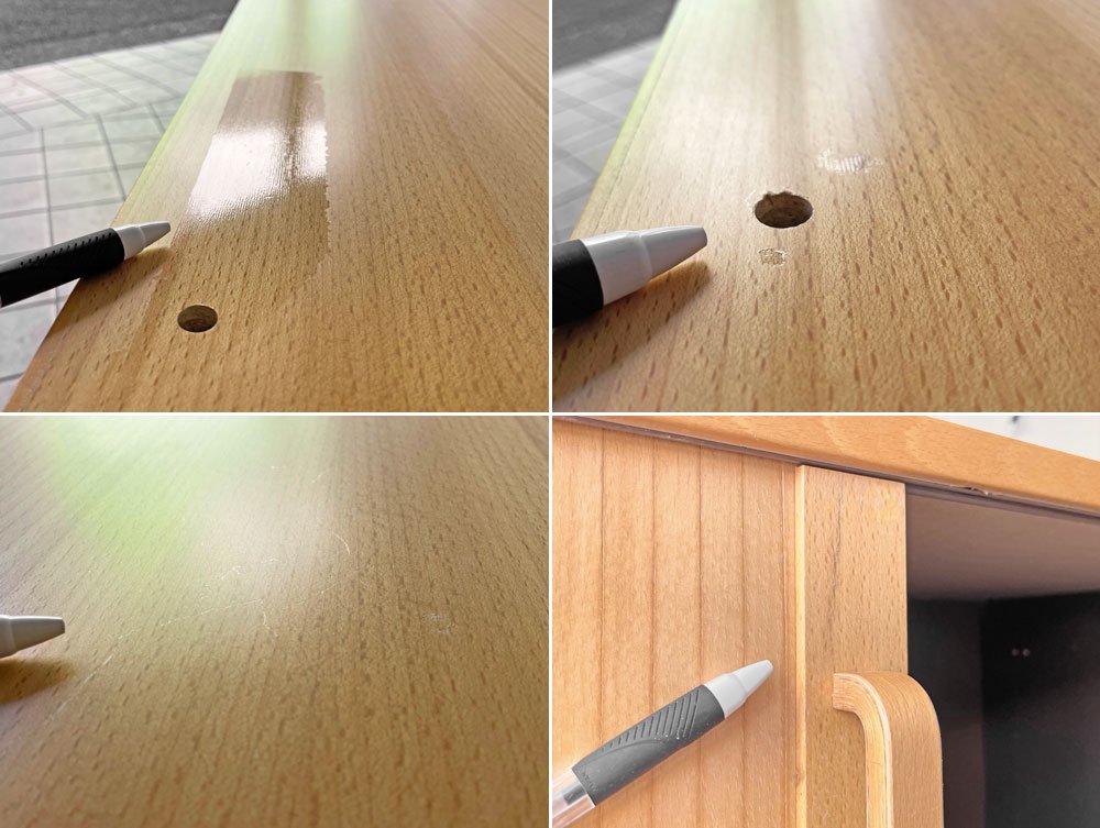 ラボファ Labofa 木製キャビネット ストレージ 蛇腹扉 デンマーク製 鍵付き 台座なし W116cm 北欧家具
 ◇