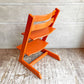 ストッケ STOKKE トリップトラップ TRIPP TRAPP ベビーチェア キッズチェア S/N4～ オレンジ グライダー付 ノルウェー 北欧家具 ♪