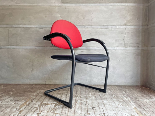 ヴィトラ Vitra. オンダ Onda アームチェア オフィスチェア Mario Bellini イタリア ポストモダン ビンテージ 現状品 A ♪