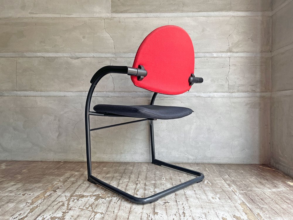 ヴィトラ Vitra. オンダ Onda アームチェア オフィスチェア Mario Bellini イタリア ポストモダン ビンテージ 現状品 A ♪