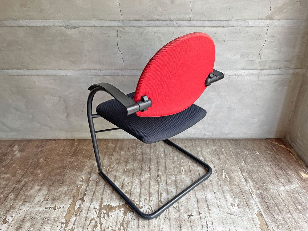 ヴィトラ Vitra. オンダ Onda アームチェア オフィスチェア Mario Bellini イタリア ポストモダン ビンテージ 現状品 A ♪