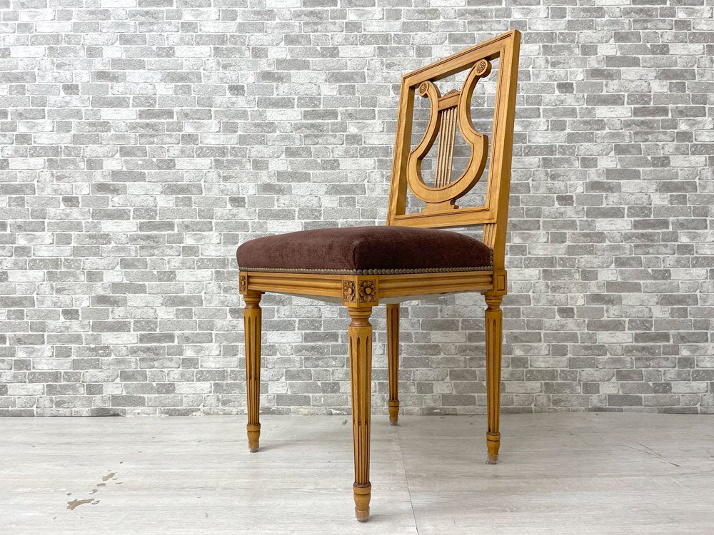 アトリエアルマン Ateliers Armand ダイニングチェア ビーチ材 シェーズリール ハープバック ルイ16世様式 フランス製 パリ オーダーメイド品 D ●