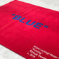 イケア IKEA × ヴァージル・アブロー Virgil Abloh ”Blue ブルー” 200×250ｃｍ マルケラッド MARKERAD  パイル ラグ 〓