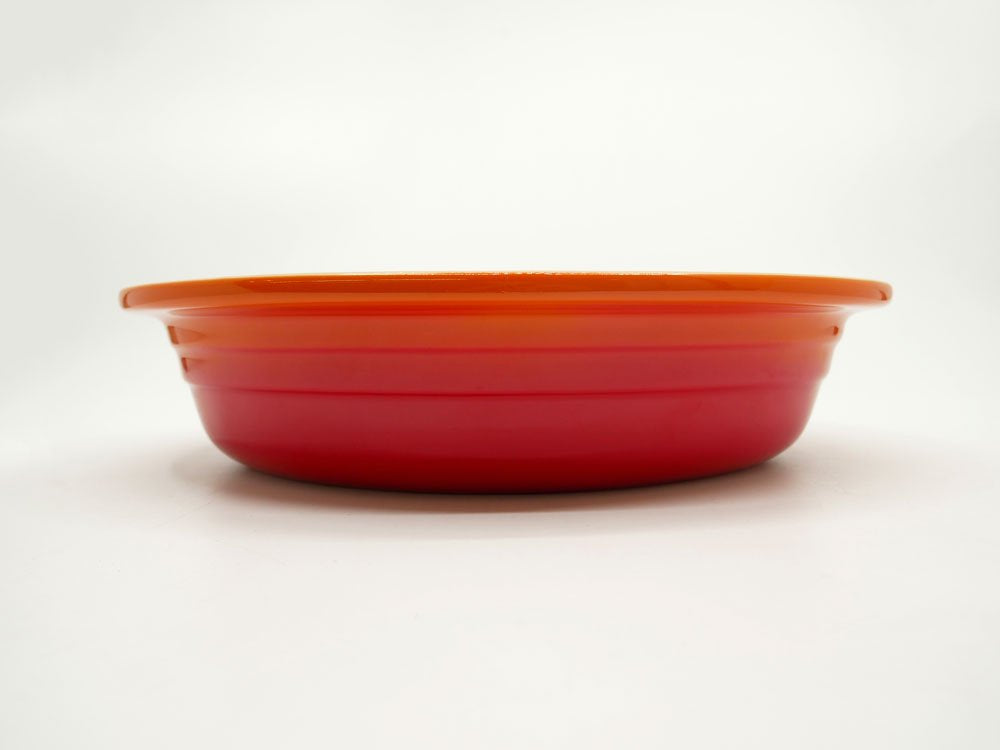 ルクルーゼ LE CREUSET オーバル グラタン皿 25cm オレンジ フランス 未使用品 ●