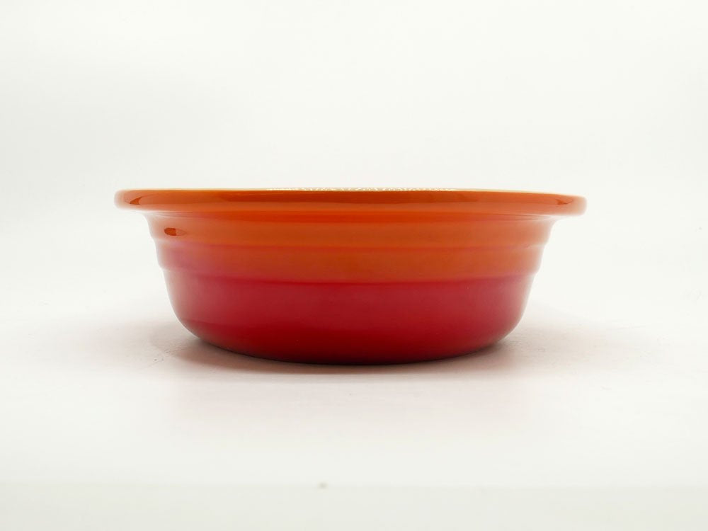 ルクルーゼ LE CREUSET オーバル グラタン皿 25cm オレンジ フランス 未使用品 ●