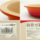 ルクルーゼ LE CREUSET オーバル グラタン皿 25cm オレンジ フランス 未使用品 ●