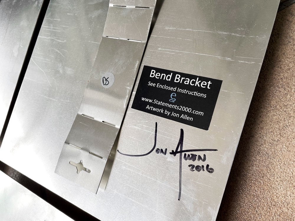 ジョン・アレン  jon allen ベンドブラケット bend bracket メタルウォールアート アルミ製 彫刻 モダン 4枚セット 定価 59,055円 ◇