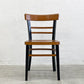 ビンテージ Vintage カフェチェア Cafe chair ビストロチェアモチーフ ダイニングチェア ナチュラル × ブラックペイント ヨーロピアンビンテージ 〓