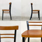 ビンテージ Vintage カフェチェア Cafe chair ビストロチェアモチーフ ダイニングチェア ナチュラル × ブラックペイント ヨーロピアンビンテージ 〓