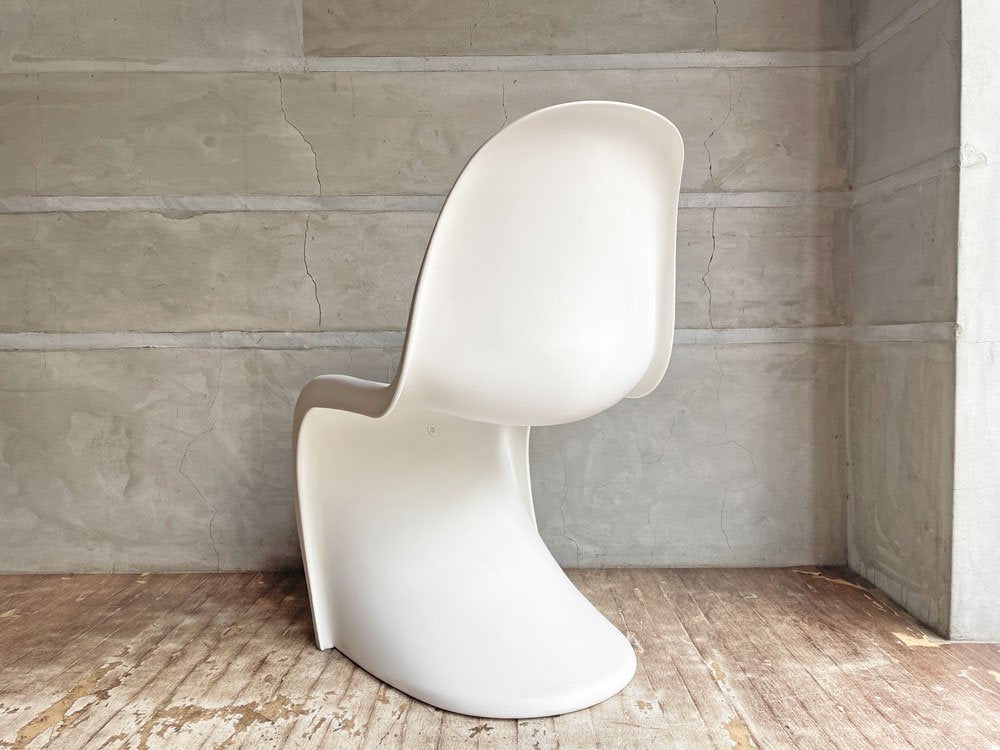 ヴィトラ vitra パントンチェア Panton Chair ホワイト ヴェルナー・パントン Verner Panton スタッキングチェア スペースエイジ ミッドセンチュリー ♪