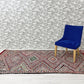 モロッコ ベルベル族 ゼモール Zemmour キリムラグ 絨毯 240×135cm ジジム織り スパンコール付き ハンドメイド ●