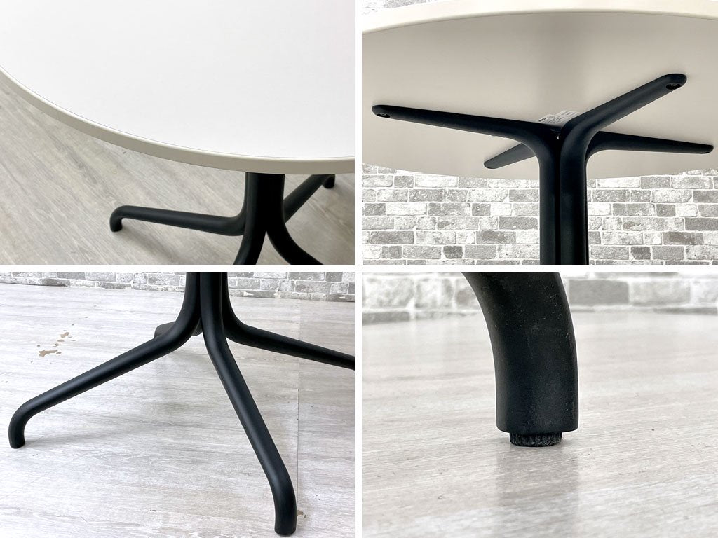 ヴィトラ vitra ベルヴィル ラウンドテーブル Belleville Round Table インドア用 メラミンホワイト天板 直径80cm ロナン&エルワン・ブルレック 定価￥95,700- ●