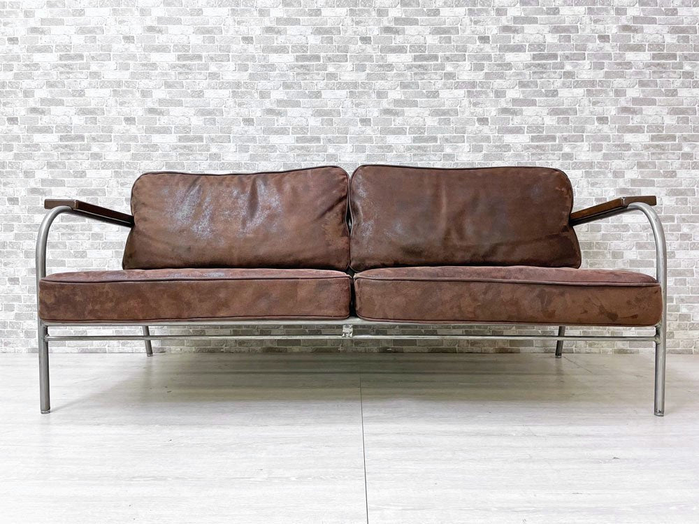 ジャーナルスタンダードファニチャー journal standard Furniture ラバル ソファ LAVAL SOFA 2Pソファ レザー ビンテージスタイル 定価￥231,000- ●