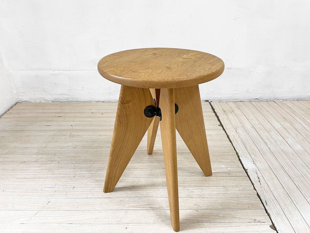 ヴィトラ vitra タブレボワ Tabouret Bois タブレソルベイ Tabouret Solvay スツール サイドテーブル オーク無垢材 ジャン・プルーヴェ 参考定価 \101,200-★