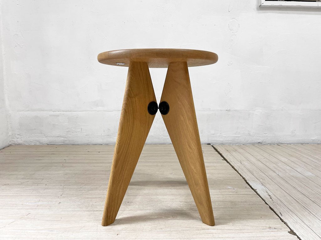 ヴィトラ vitra タブレボワ Tabouret Bois タブレソルベイ Tabouret Solvay スツール サイドテーブル オーク無垢材 ジャン・プルーヴェ 参考定価 \101,200-★