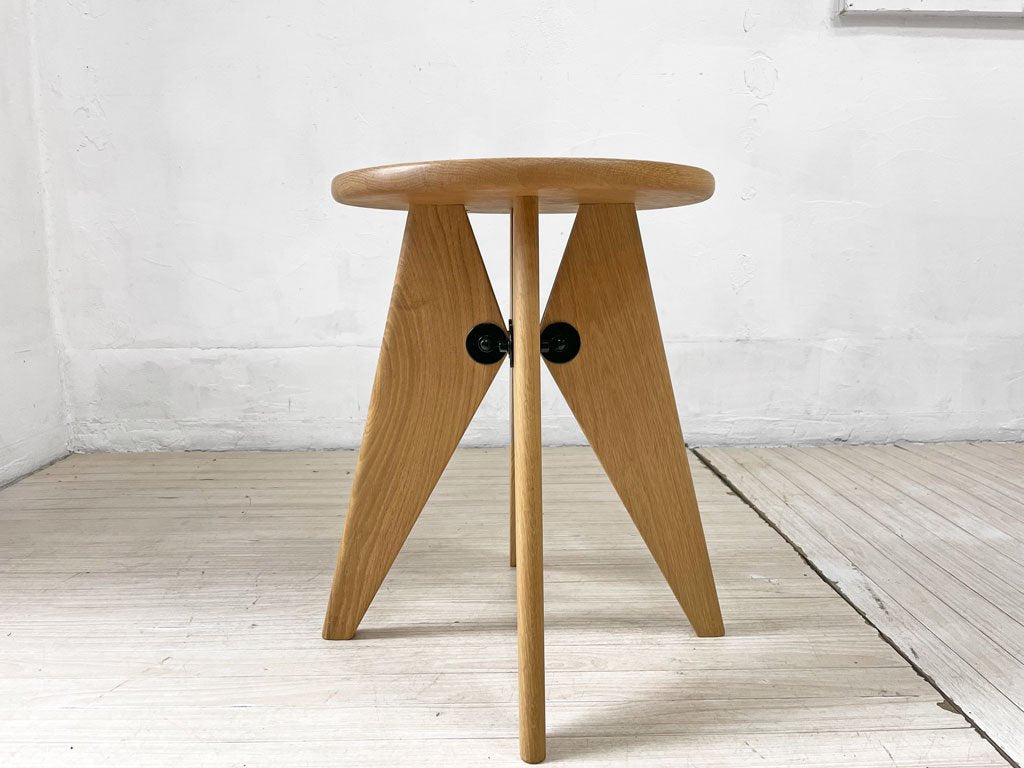 ヴィトラ vitra タブレボワ Tabouret Bois タブレソルベイ Tabouret Solvay スツール サイドテーブル オーク無垢材 ジャン・プルーヴェ 参考定価 \101,200-★