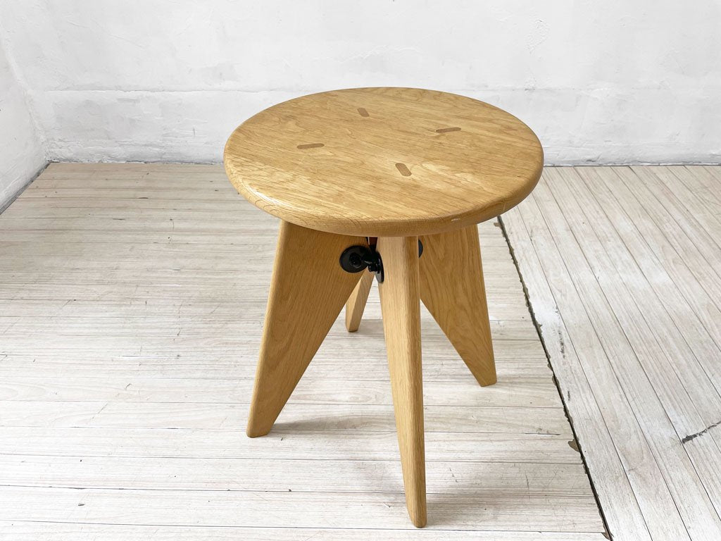 ヴィトラ vitra タブレボワ Tabouret Bois タブレソルベイ Tabouret Solvay スツール サイドテーブル オーク無垢材 ジャン・プルーヴェ 参考定価 \101,200-★