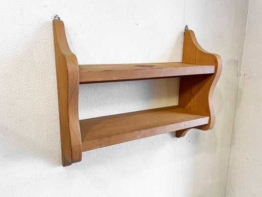 北の住まい設計社 pine wall rack パイン材 ウォールラック ナチュラル カントリースタイル ◇