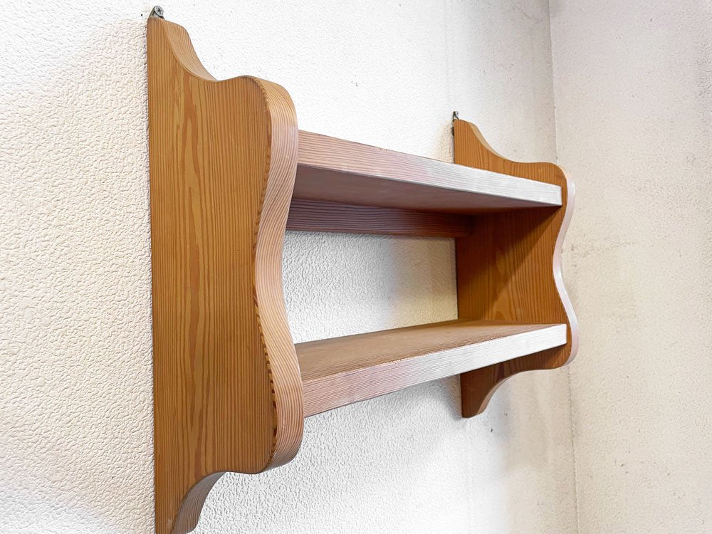 北の住まい設計社 pine wall rack パイン材 ウォールラック ナチュラル カントリースタイル ◇