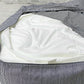 無印良品 MUJI 体にフィットするソファ ビーズクッション 綿デニム ヒッコリー 定価11,980円 ●