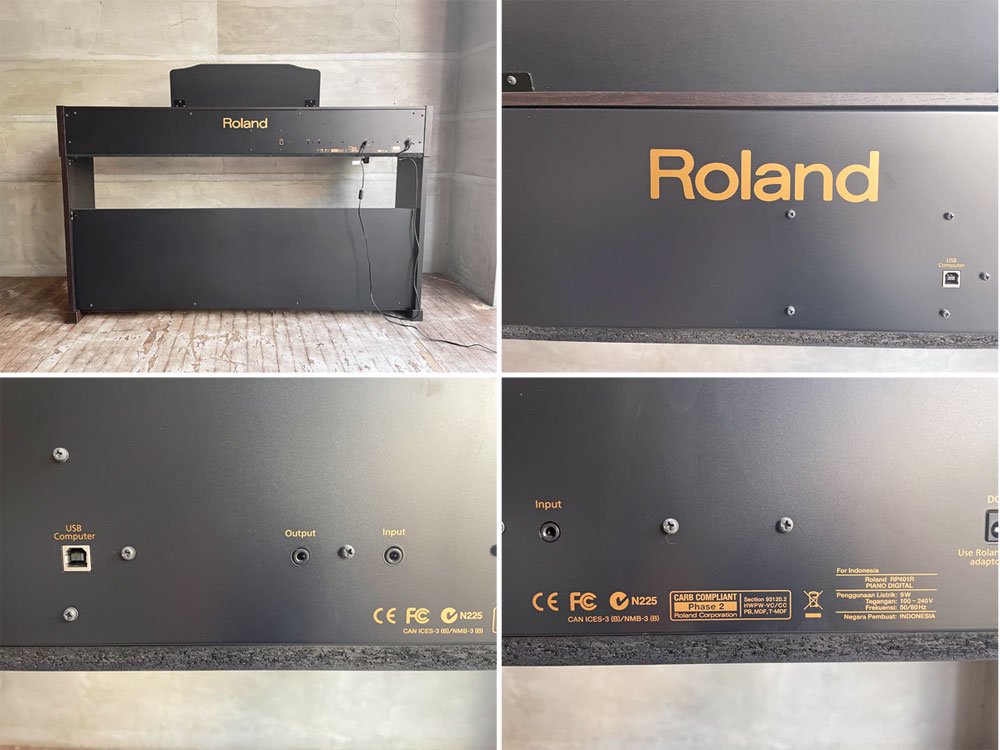 ローランド Roland 電子ピアノ RP401R ブラック 2015年製 スタンド・ヘッドホン・チェア付き エントリーモデル 廃番 ♪