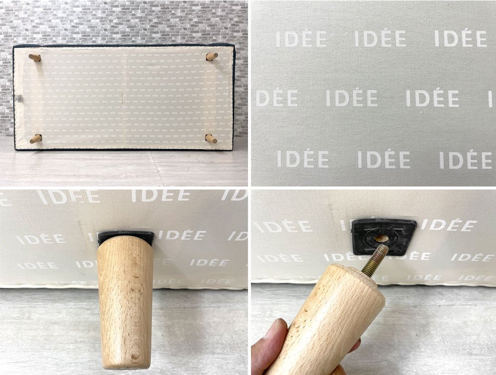 イデー IDEE プレジール PLAISIR 3人掛け ソファ ファブリック ローバック 定価￥110,000- ●