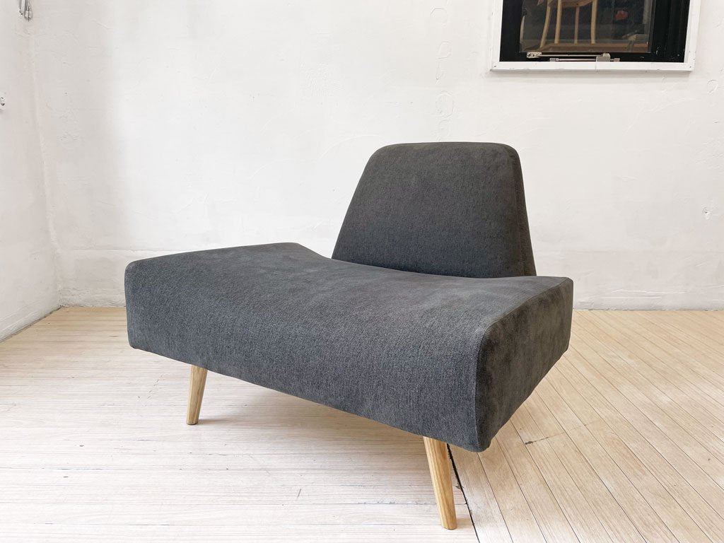 イデー IDEE アーオ ソファ AO SOFA 1Pソファ パーソナルチェア ファブリック チャコール オーク材 岡嶌要  ★