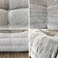 リーンロゼ ligne roset トーゴ TOGO 1Pソファ ファブリック ライトグレー系 ミッシェル・デュカロワ Michel Ducaroy フランス 定価￥170,500- 美品 ◎