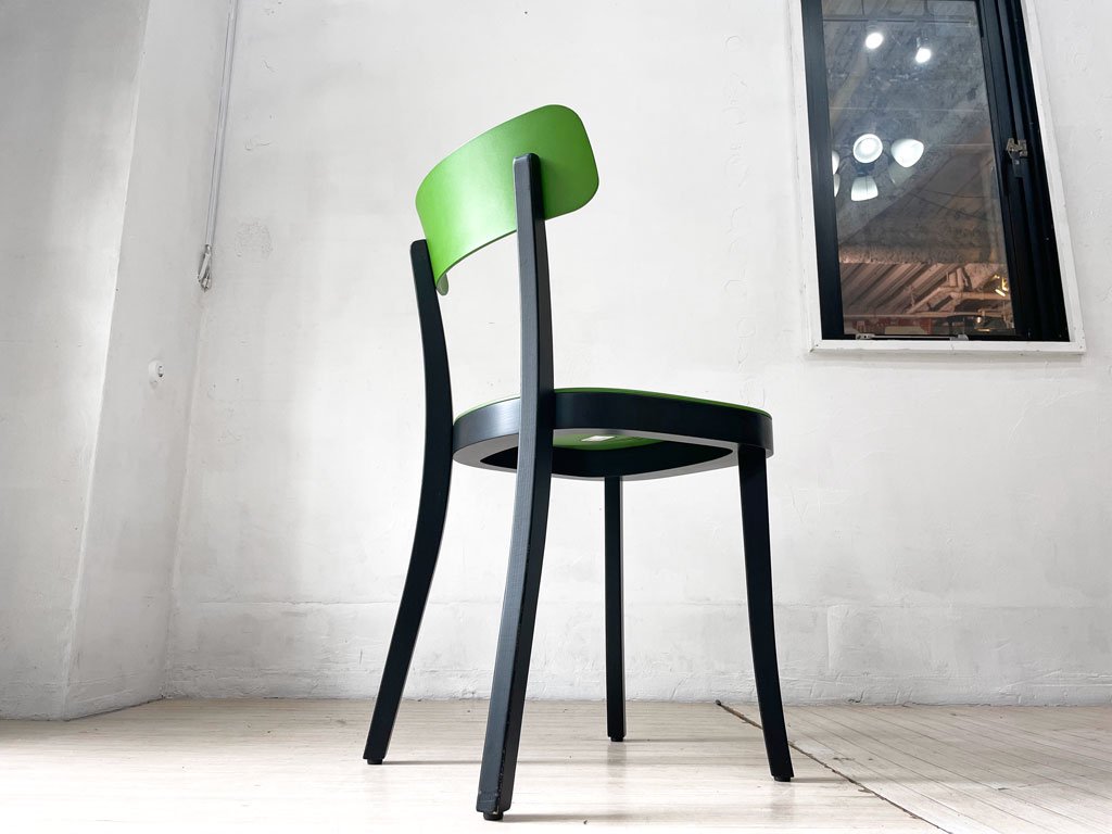 ヴィトラ vitra. バーゼルチェア Basel Chair ダイニングチェア ASAプラスチック×ビーチ材 ブラック×グリーン ジャスパー・モリソン Jasper Morrison ★