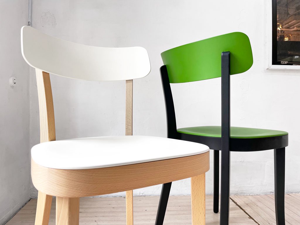 ヴィトラ vitra. バーゼルチェア Basel Chair ダイニングチェア ASAプラスチック×ビーチ材 ブラック×グリーン ジャスパー・モリソン Jasper Morrison ★