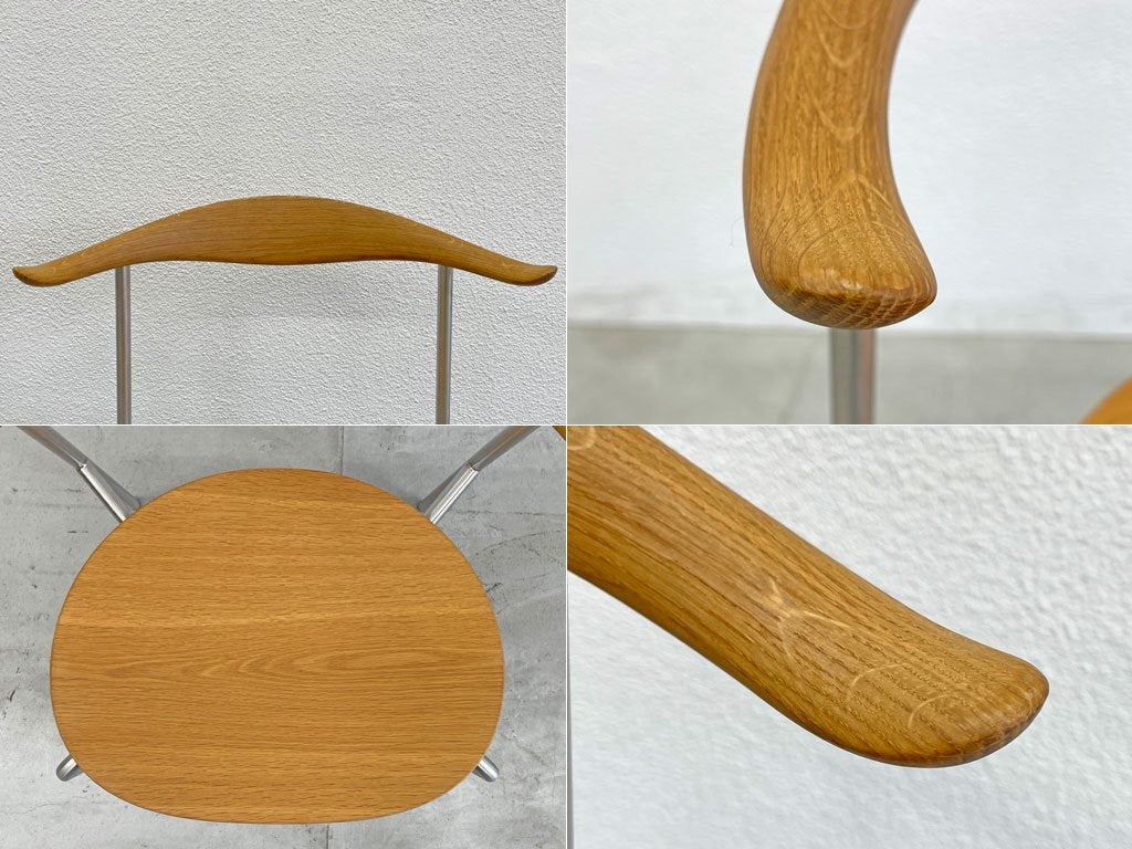 カールハンセン CARL HANSEN & SON CH88T ダイニングチェア オーク材 ステンレススチールフレーム ウェグナー 〓