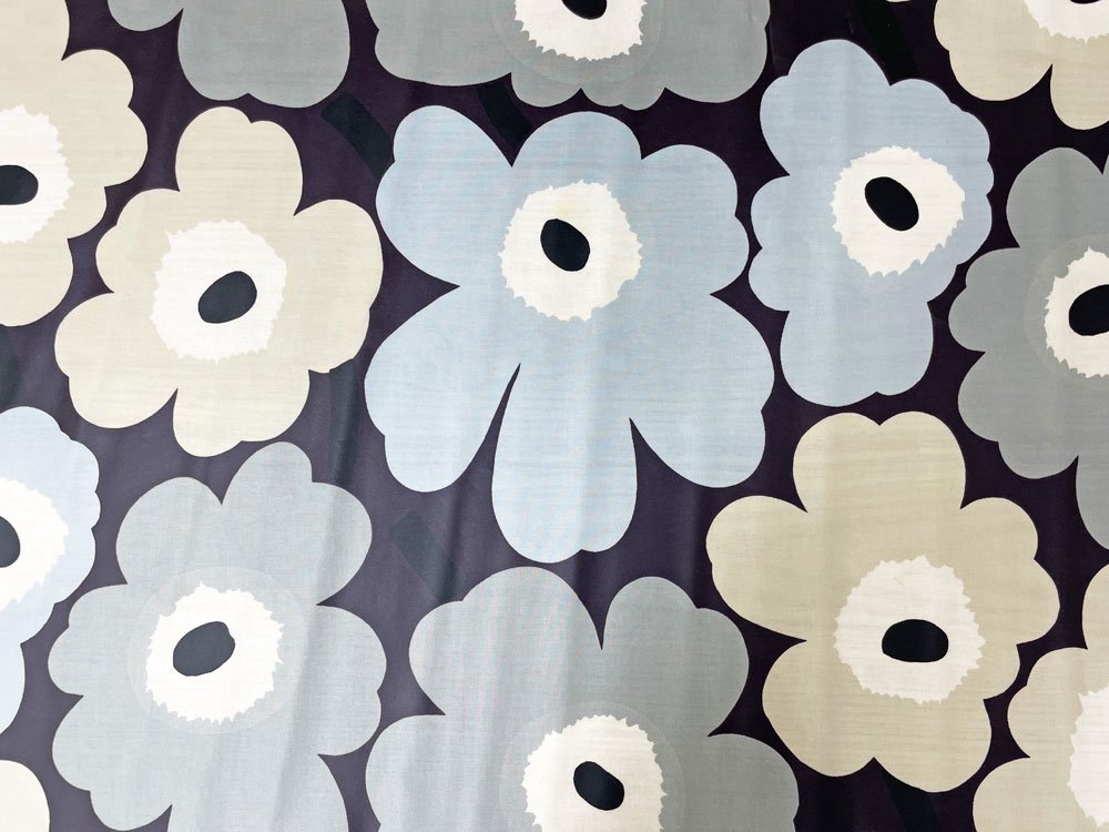 マリメッコ marimekko ピエニウニッコ2 PIENIUNIKKO2 ファブリック 146×118cm 撥水加工 パープル グレー 廃番カラー マイヤ・イソラ フィンランド ●