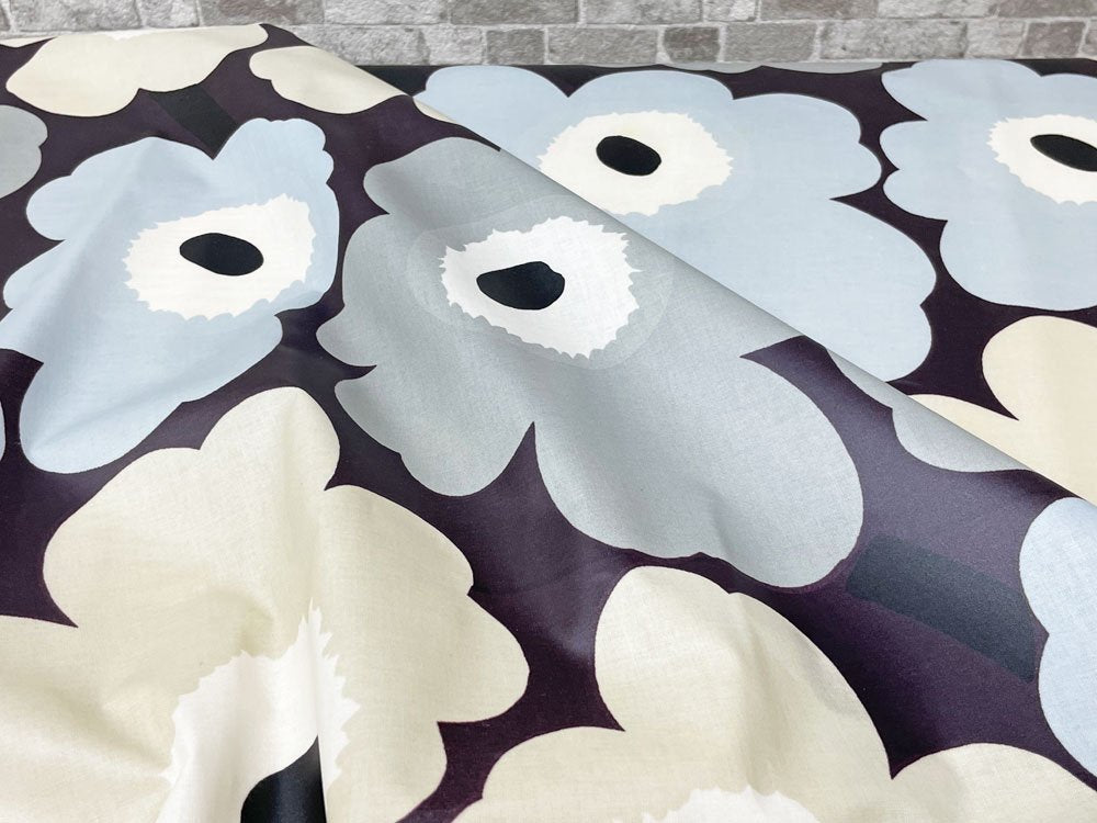 マリメッコ marimekko ピエニウニッコ2 PIENIUNIKKO2 ファブリック 146×118cm 撥水加工 パープル グレー 廃番カラー マイヤ・イソラ フィンランド ●