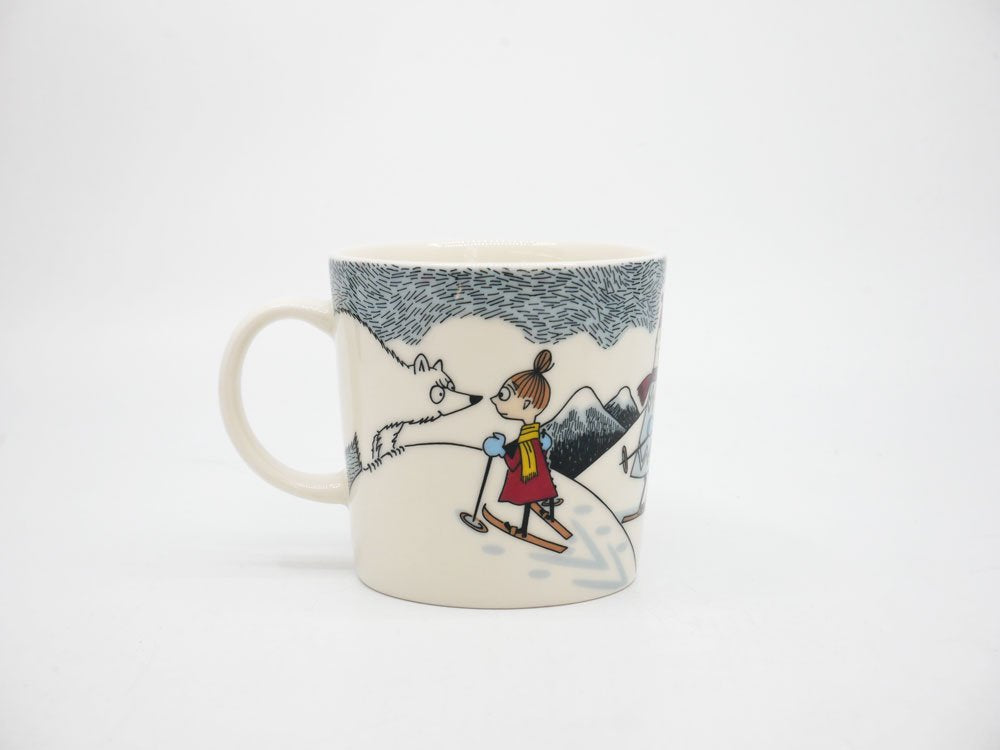 アラビア ARABIA ムーミン Moomin マグカップ Mr.ブリスクとスキー Skiing with Mr Brisk 2014年 冬限定 ウィンター 箱付き 美品 ●