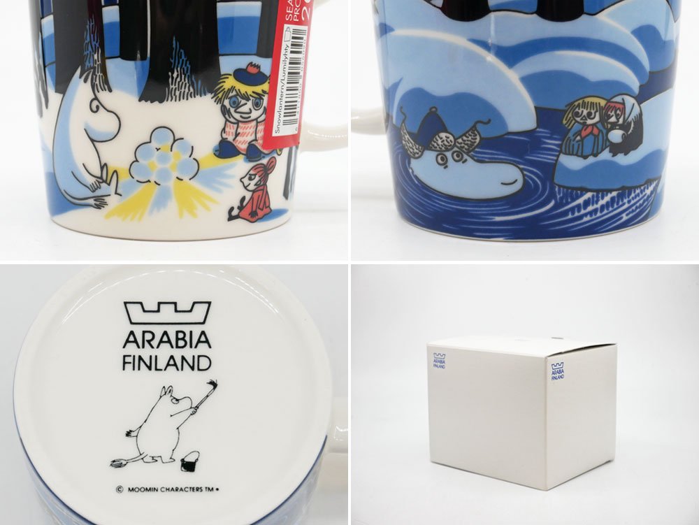 アラビア ARABIA ムーミン Moomin マグカップ スノーランタン Snow lantern 2007年 冬限定 ウィンター 箱付き 未使用品 ●