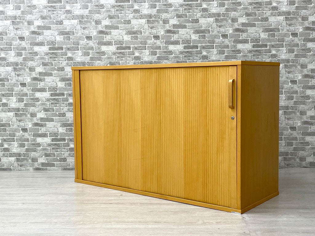 ラボファ Labofa 木製キャビネット ストレージ 蛇腹扉 デンマーク製 鍵なし 台座なし W116cm 北欧家具 C ●